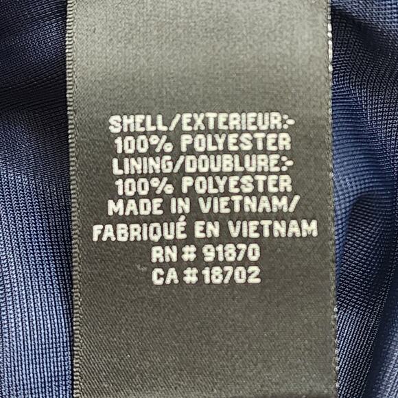 NWT Pebble Beach Golf Performance Jacket Men's Navy Blue Full Zip‎ Up Sz XL - Picture 6 of 9